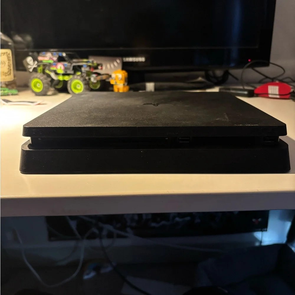 Sony Black Gaming Console with Controller